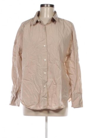 Дамска риза Zara, Размер XL, Цвят Бежов, Цена 21,99 лв.