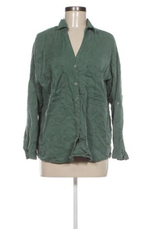Дамска риза Zara, Размер M, Цвят Зелен, Цена 17,99 лв.