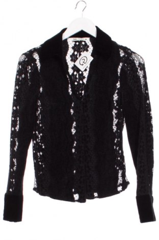 Дамска риза Zara, Размер XS, Цвят Черен, Цена 13,99 лв.