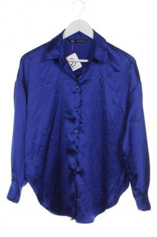 Γυναικείο πουκάμισο Zara, Μέγεθος XS, Χρώμα Μπλέ, Τιμή 13,81 €