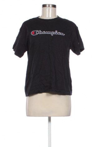 Γυναικείο t-shirt Champion, Μέγεθος M, Χρώμα Μαύρο, Τιμή 12,76 €