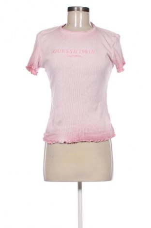 Damski T-shirt Guess, Rozmiar S, Kolor Różowy, Cena 73,56 zł