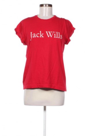 Γυναικείο t-shirt Jack Wills, Μέγεθος S, Χρώμα Κόκκινο, Τιμή 7,78 €