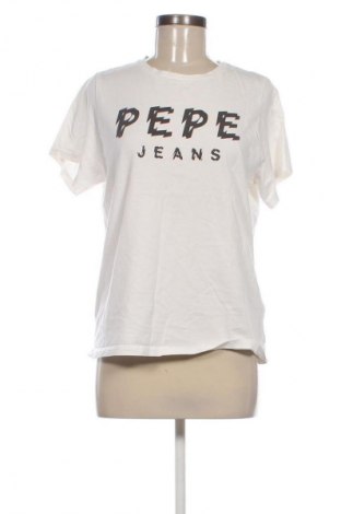 Damen T-Shirt Pepe Jeans, Größe L, Farbe Weiß, Preis € 13,82