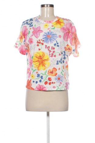 Дамска тениска Zara, Размер S, Цвят Многоцветен, Цена 24,00 лв.