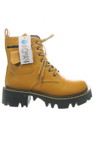 Botine de damă Tendenz, Mărime 36, Culoare Galben, Preț 151,47 Lei