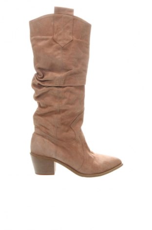 Дамски ботуши Unbranded, Размер 39, Цвят Бежов, Цена 126,92 лв.