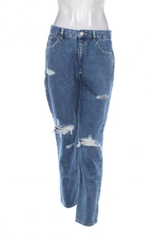 Blugi de femei Pull&Bear, Mărime L, Culoare Albastru, Preț 76,30 Lei