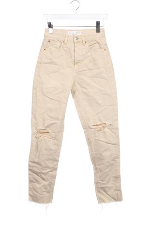 Blugi de femei Stradivarius, Mărime XS, Culoare Bej, Preț 66,99 Lei