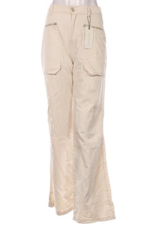 Blugi de femei Trendyol, Mărime XS, Culoare Bej, Preț 245,00 Lei