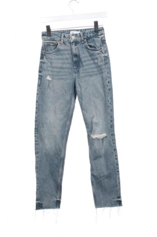 Дамски дънки Zara, Размер XXS, Цвят Син, Цена 22,99 лв.