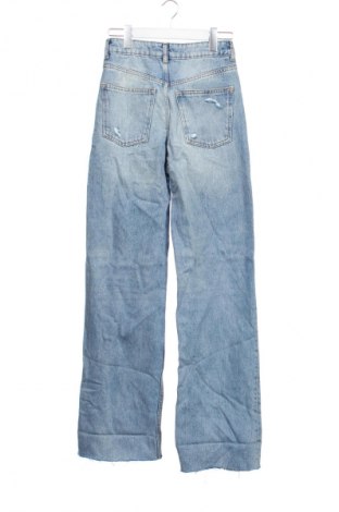 Blugi de femei Zara, Mărime XS, Culoare Albastru, Preț 86,99 Lei