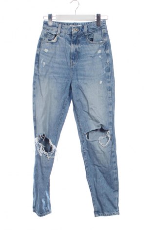 Blugi de femei Zara, Mărime XS, Culoare Albastru, Preț 71,05 Lei