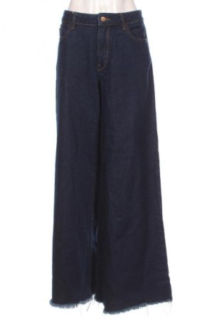 Blugi de femei Zara, Mărime L, Culoare Albastru, Preț 71,05 Lei