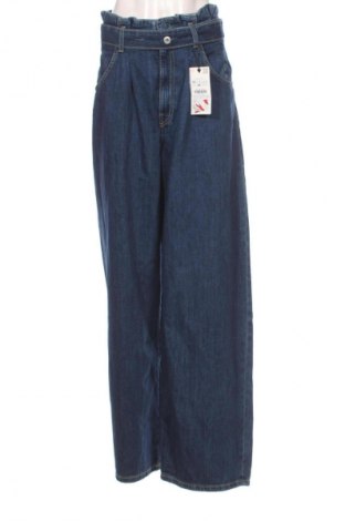 Blugi de femei Zara, Mărime XL, Culoare Albastru, Preț 163,16 Lei