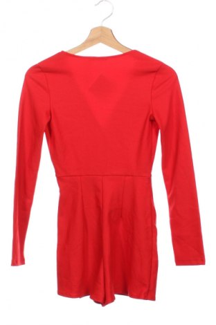 Kurzer Damenoverall Bershka, Größe XXS, Farbe Rot, Preis 8,99 €
