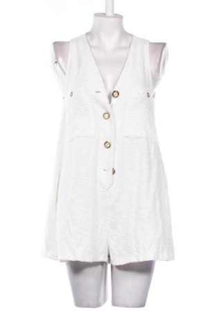 Kurzer Damenoverall Zara, Größe S, Farbe Weiß, Preis 10,26 €
