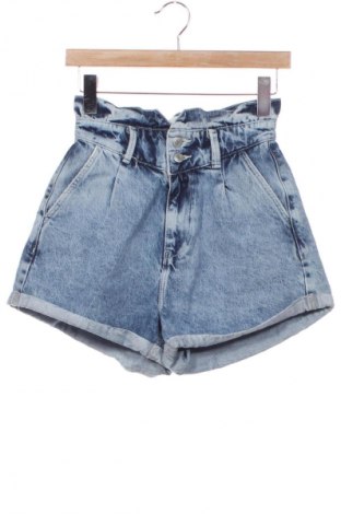 Γυναικείο κοντό παντελόνι Bershka, Μέγεθος XS, Χρώμα Μπλέ, Τιμή 9,72 €