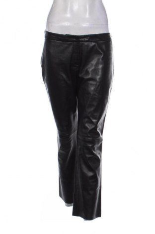 Дамски кожен панталон Mango, Размер L, Цвят Черен, Цена 113,39 лв.