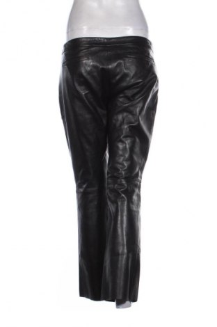 Дамски кожен панталон Mango, Размер L, Цвят Черен, Цена 113,39 лв.