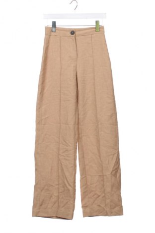 Damenhose Bershka, Größe XS, Farbe Beige, Preis 11,99 €