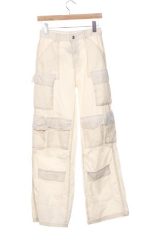 Dámske nohavice Bershka, Veľkosť XS, Farba Kremová, Cena  14,83 €
