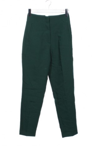 Дамски панталон Zara, Размер XS, Цвят Зелен, Цена 20,99 лв.