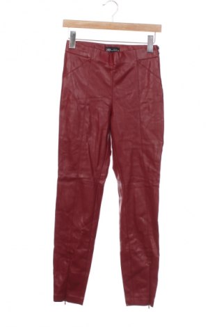 Dámské kalhoty  Zara, Velikost XS, Barva Červená, Cena  346,00 Kč