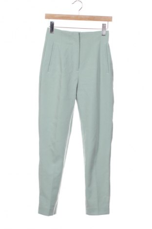 Дамски панталон Zara, Размер XS, Цвят Зелен, Цена 26,98 лв.