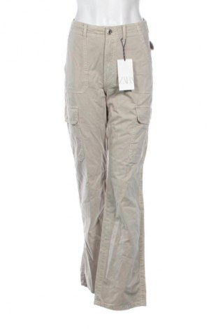 Дамски панталон Zara, Размер S, Цвят Бежов, Цена 17,38 €