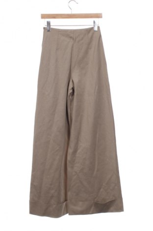 Damskie spodnie Zara, Rozmiar XS, Kolor Beżowy, Cena 62,07 zł