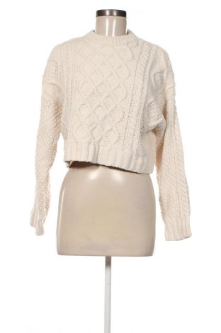 Дамски пуловер Bershka, Размер S, Цвят Екрю, Цена 18,99 лв.