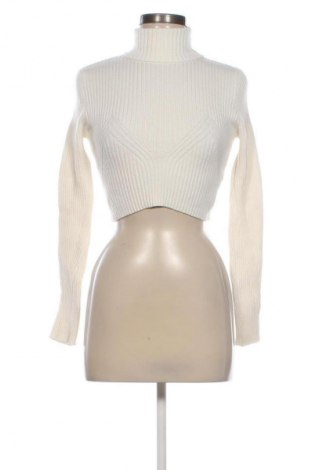 Pulover de femei Bershka, Mărime S, Culoare Ecru, Preț 38,99 Lei