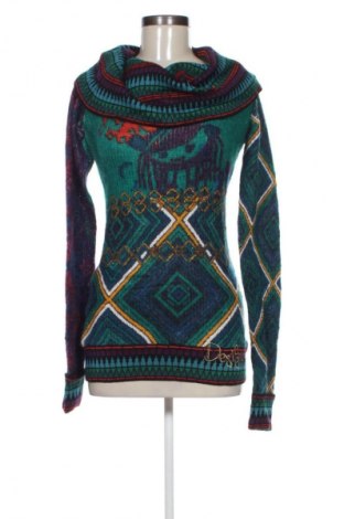 Дамски пуловер Desigual, Размер S, Цвят Многоцветен, Цена 166,25 лв.