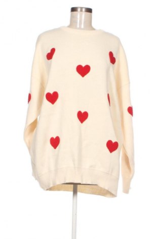 Γυναικείο πουλόβερ FullaModa, Μέγεθος L, Χρώμα Εκρού, Τιμή 14,77 €