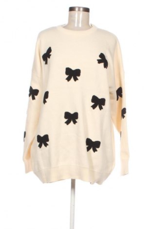 Γυναικείο πουλόβερ FullaModa, Μέγεθος L, Χρώμα Εκρού, Τιμή 14,77 €