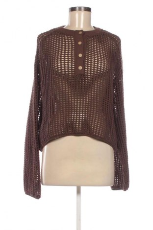 Pulover de femei Pull&Bear, Mărime M, Culoare Maro, Preț 76,32 Lei
