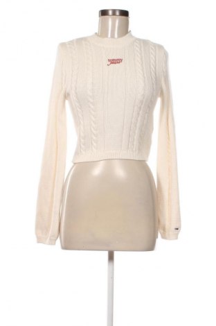Damenpullover Tommy Jeans, Größe S, Farbe Ecru, Preis 112,99 €