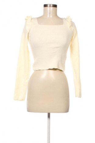 Pulover de femei Trendyol, Mărime M, Culoare Galben, Preț 73,99 Lei