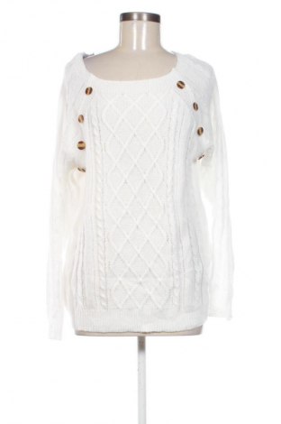 Γυναικείο πουλόβερ Unbranded, Μέγεθος XL, Χρώμα Λευκό, Τιμή 11,99 €