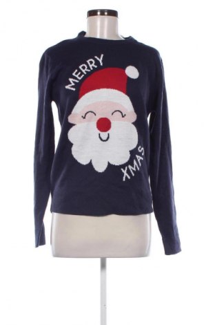 Дамски пуловер Wild Flower, Размер M, Цвят Син, Цена 7,15 €