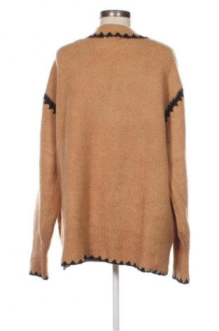 Дамски пуловер Zara, Размер L, Цвят Бежов, Цена 26,98 лв.