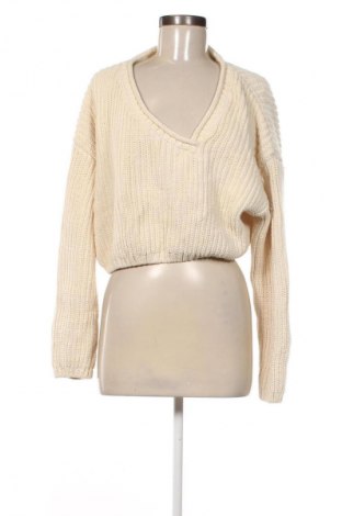 Damski sweter Zara, Rozmiar M, Kolor ecru, Cena 79,99 zł