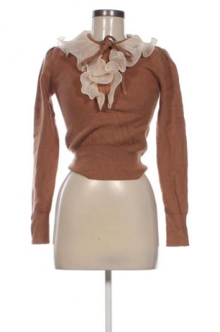 Damski sweter Zara, Rozmiar S, Kolor Brązowy, Cena 77,99 zł