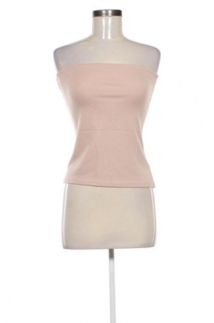 Дамски топ NA-KD, Размер M, Цвят Бежов, Цена 27,37 лв.