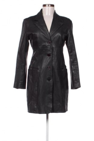 Damski skórzany płaszcz Unbranded, Rozmiar S, Kolor Czarny, Cena 494,25 zł