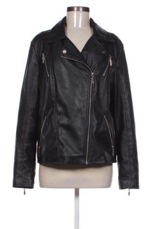 Дамско кожено яке C&A, Размер XL, Цвят Черен, Цена 58,00 лв.