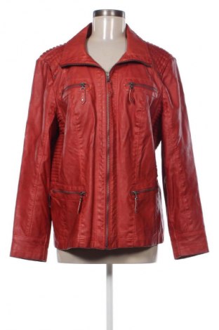 Damska kurtka skórzana C&A, Rozmiar XXL, Kolor Czerwony, Cena 133,33 zł
