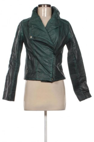 Damska kurtka skórzana Colours, Rozmiar S, Kolor Zielony, Cena 106,99 zł