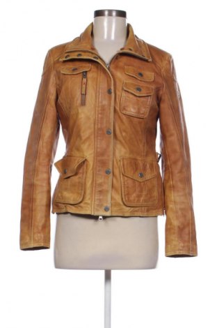 Γυναικείο δερμάτινο μπουφάν Gipsy, Μέγεθος S, Χρώμα Καφέ, Τιμή 80,00 €